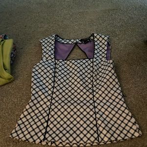 White House Black Market Size 12 corset peplum top